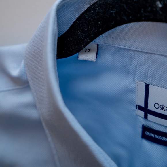 Oscar Makinen Dress Shirt - Light Blue (17) - Picture 3 of 5